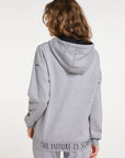 SOMWR ZIP IN Zip-Hoodie GRY002