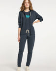 SOMWR ZIP IN Zip-Hoodie NVY009