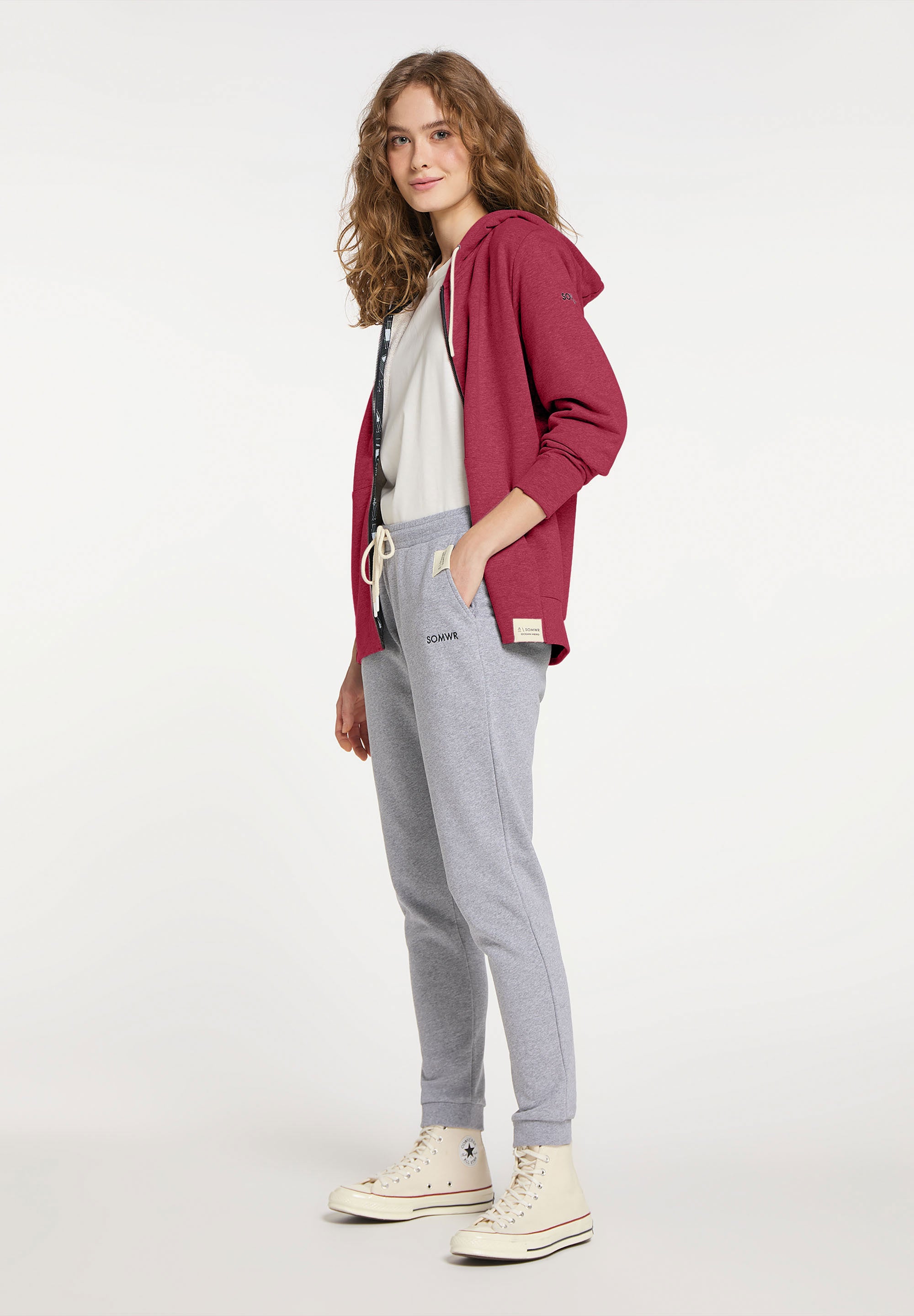 SOMWR ZIP IN Zip-Hoodie RED001
