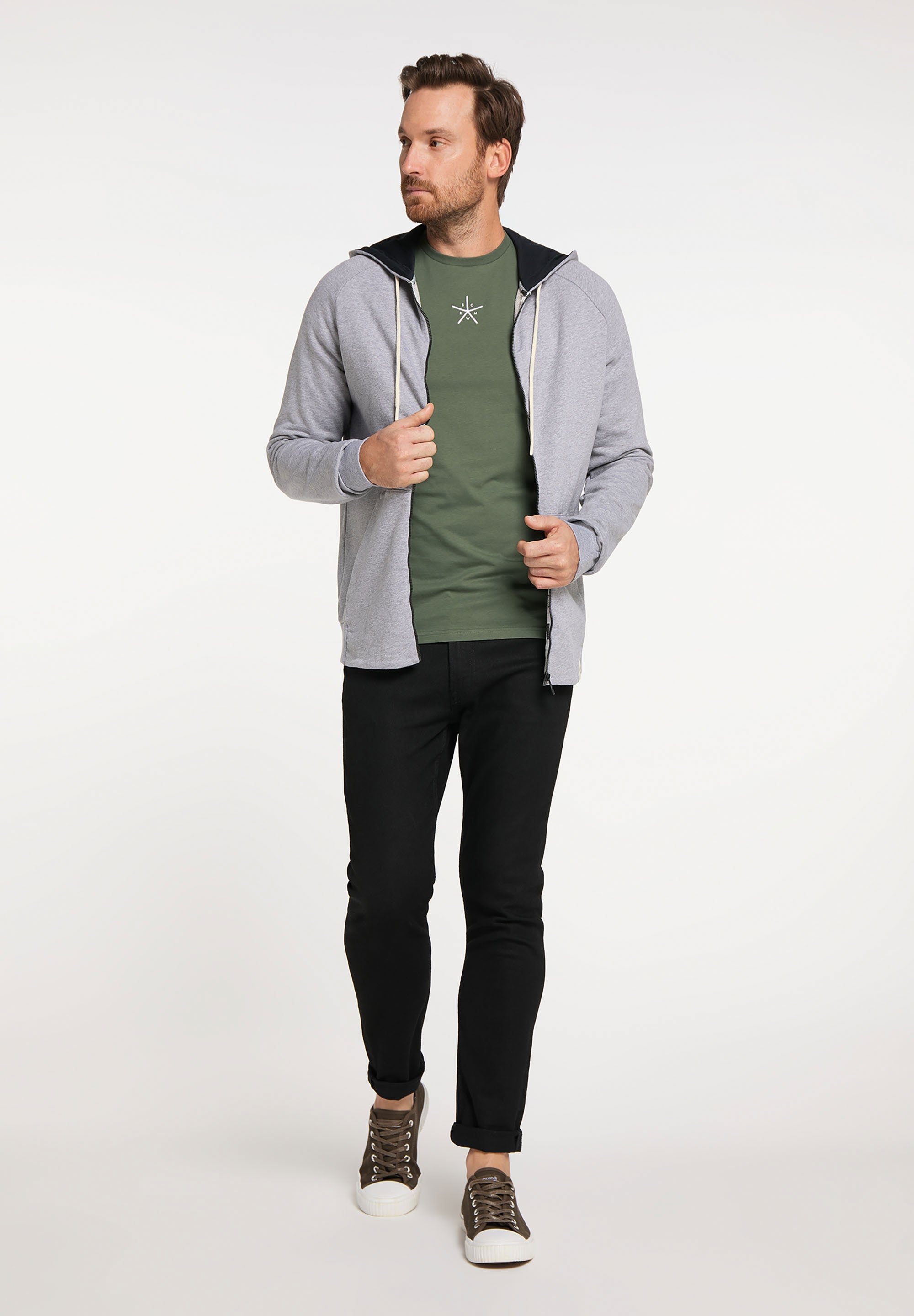 SOMWR ZIP UP Zip-Hoodie GRY002